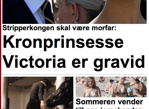 Danskarna påminner kronprinsessparet om stormen som rådit kring kungahuset.
