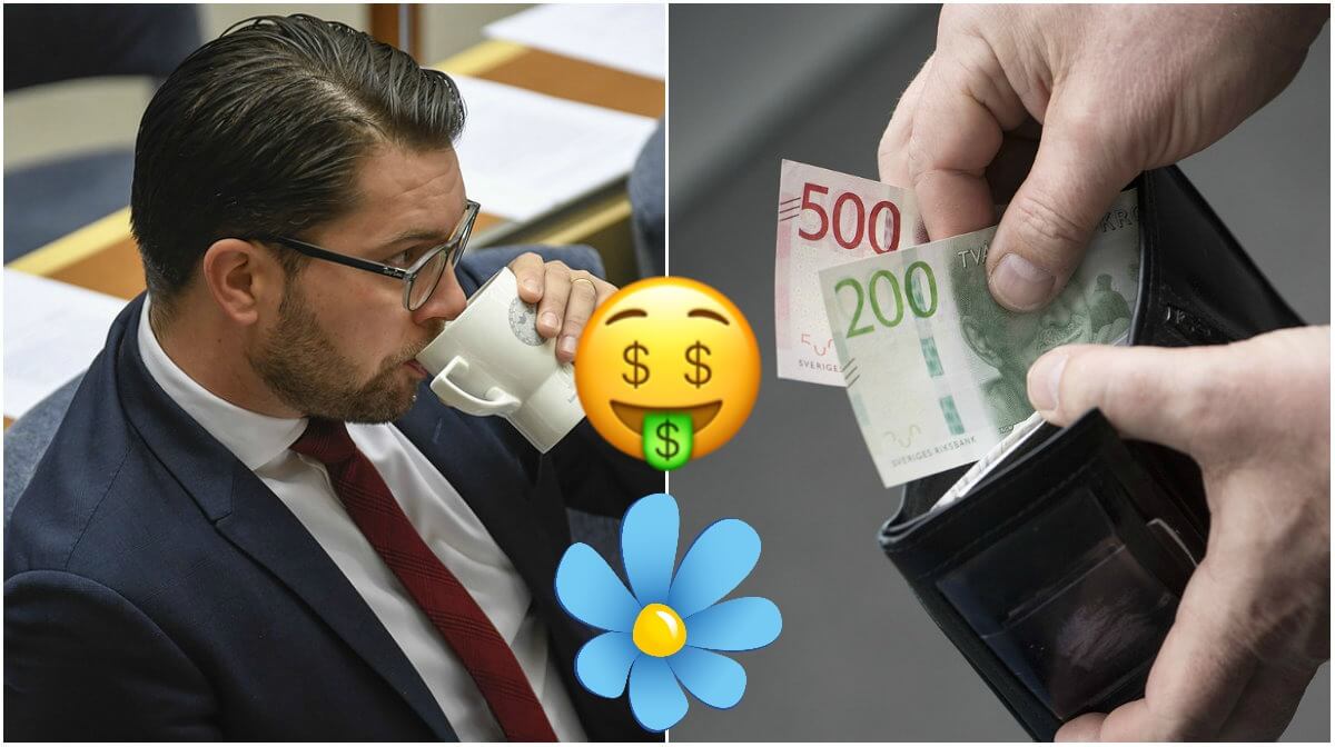 Sverigedemokraterna, Högerextremism, Pengar
