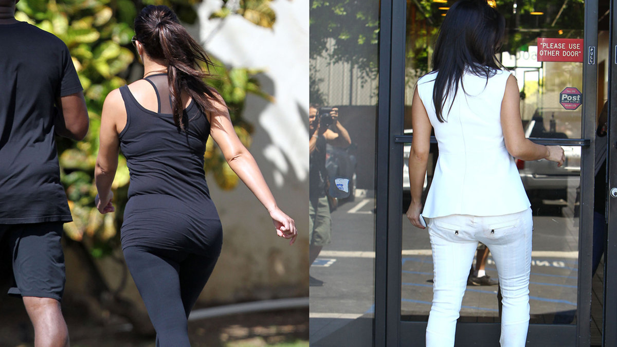 Men nu tycker Kim att hennes bakdel har blivit lite för stor. 