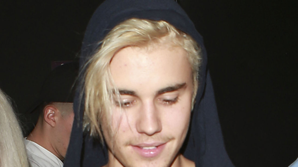 Justin Bieber på Los Angeles flygplats. 
