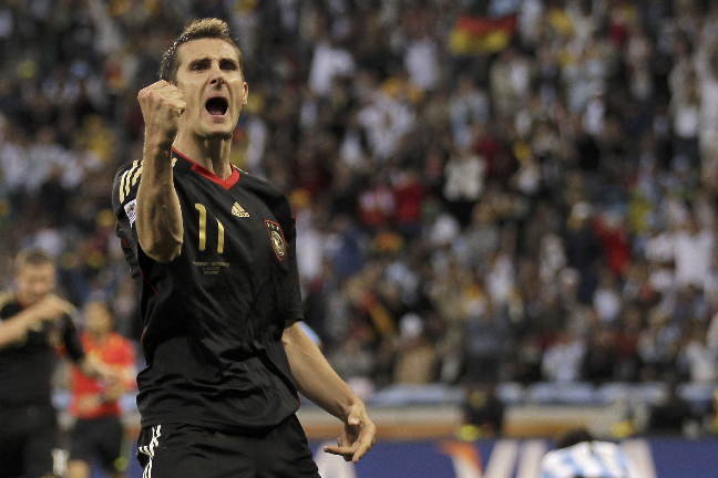 Miroslav Klose gjorde matchens enda mål mot Belgien.