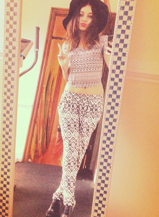 Vanessa Hudgens bjuder på en selfie. Vanessa Hudgens bjuder på en selfie.