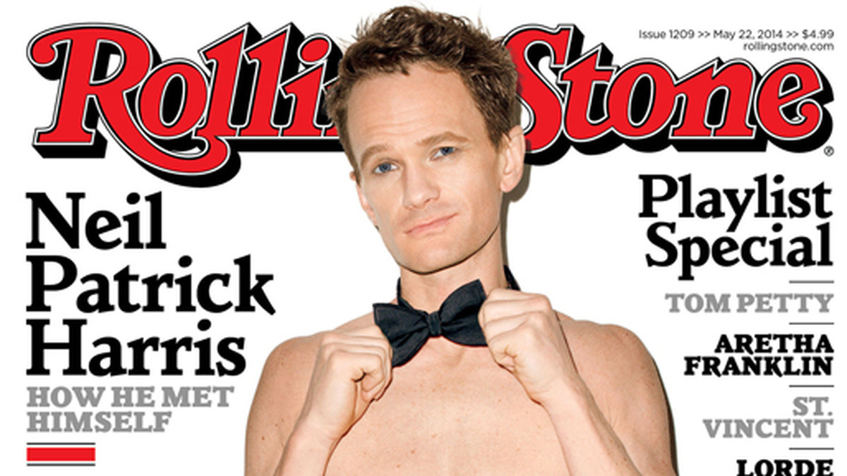 Neil Patrick Harris kastar kläderna på omslaget till Rolling Stone. 