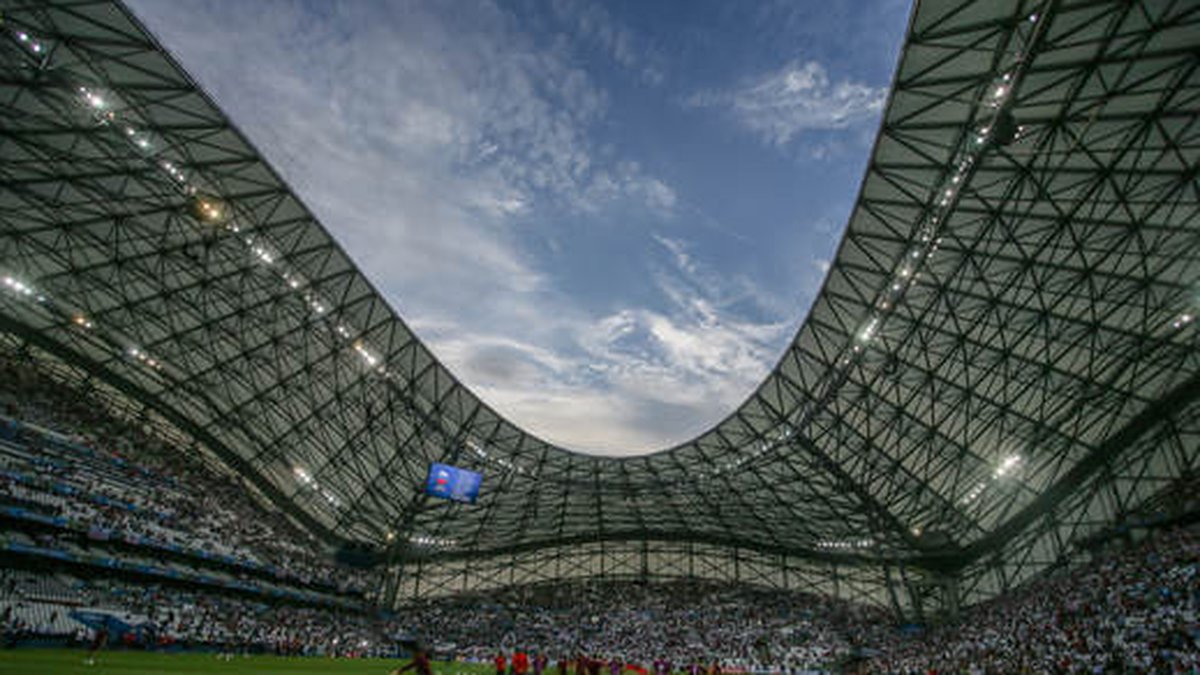 Stade Velodrome, skådeplatsen i Marseille.