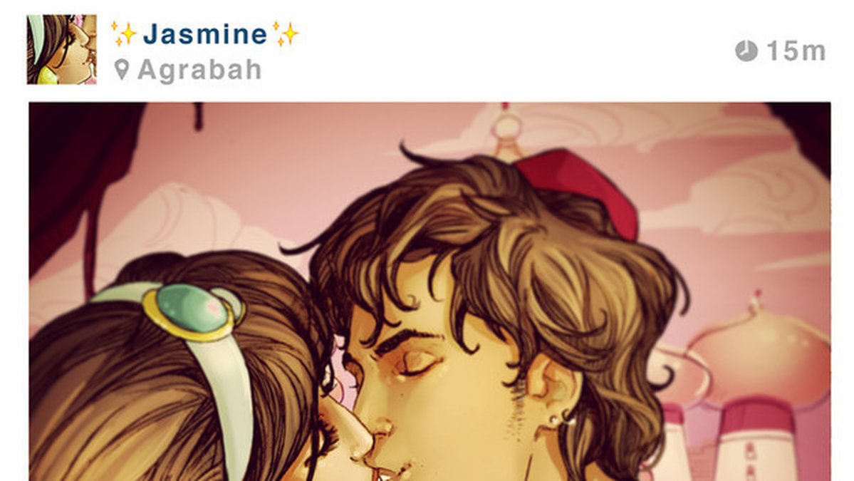 Jasmine och Aladdin är "det där paret".
