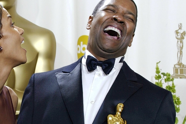 2002. Denzel Washington för rollen som Alonzo Harris i Training Day. 2002. Denzel Washington för rollen som Alonzo Harris i Training Day.