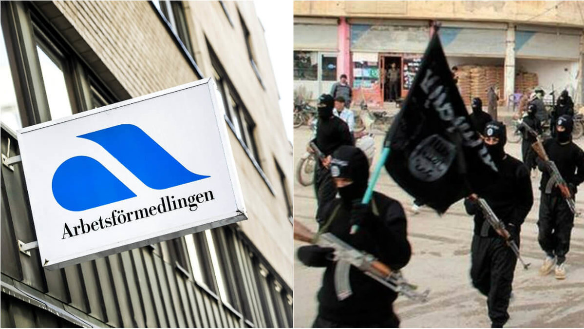 IS försökte i höstas värva medlemmar på Arbetsförmedlingen i Malmö.