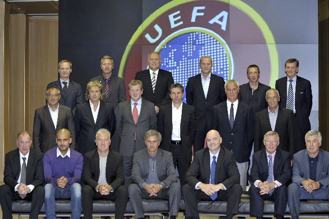 Michel Platini, Josep Guardiola, Massimiliano Allegri, Alex Ferguson, Uefa, Jose Mourinho, Zlatan Ibrahimovic
