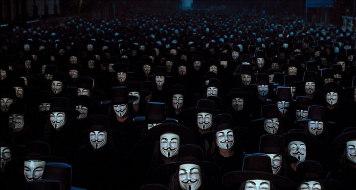 Marsch, Facebook, Anonymous, Guy Fawkes, Fifth November, Mask, Protest