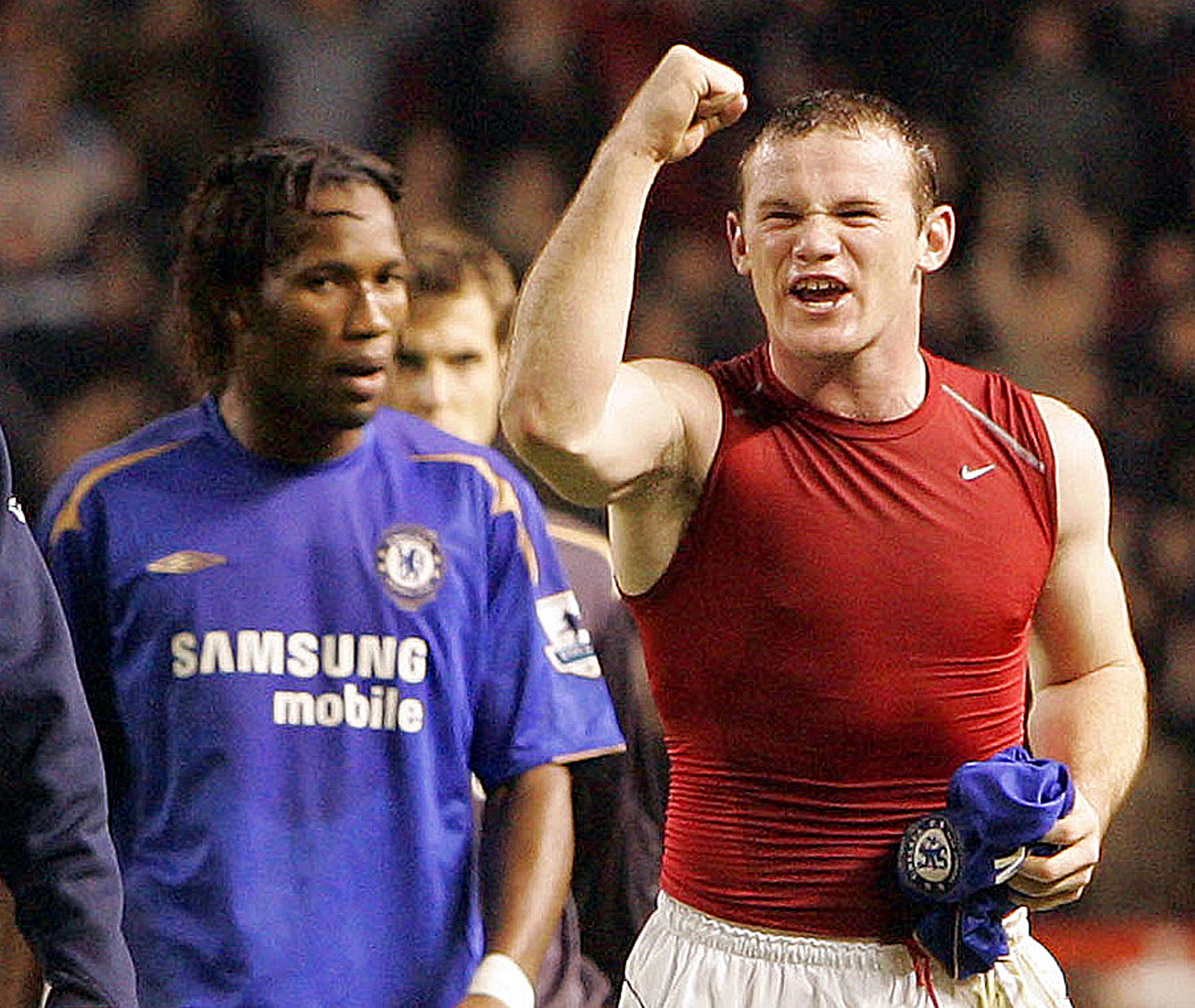 Wayne Rooney, Manchester United, Didier Drogba, Premier League, Chelsea