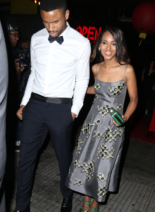 Kerry Washington gick självklart även hon på festen. Kerry Washington gick självklart även hon på festen.