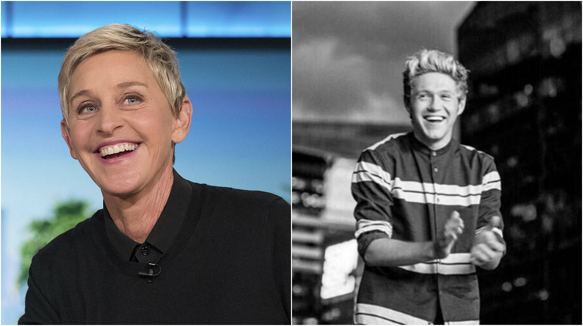 Ellen DeGeneres and Niall Horan Ellen DeGeneres and Niall Horan