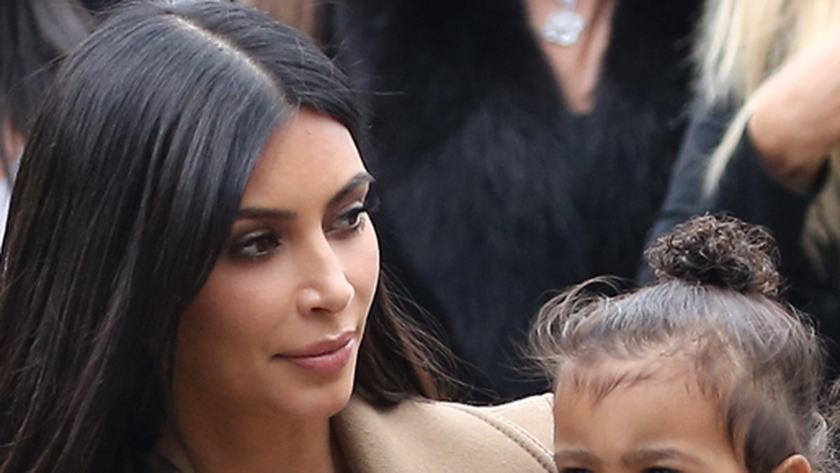 Kim Kardashian med dottern