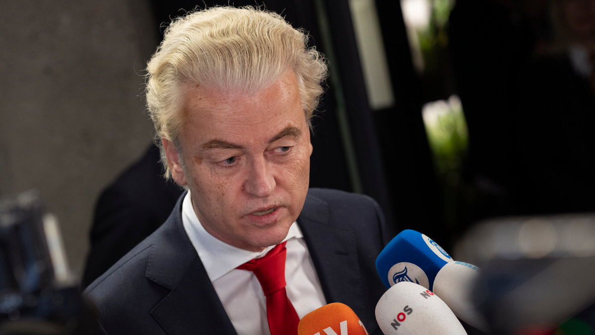Geert Wilders, partiledare för Frihetspartiet. Arkivbild.