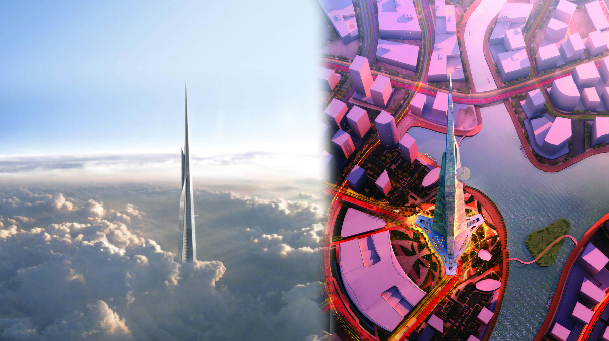 Kingdom Tower kommer att vara flera hundra meter högre än Burj Khalifa