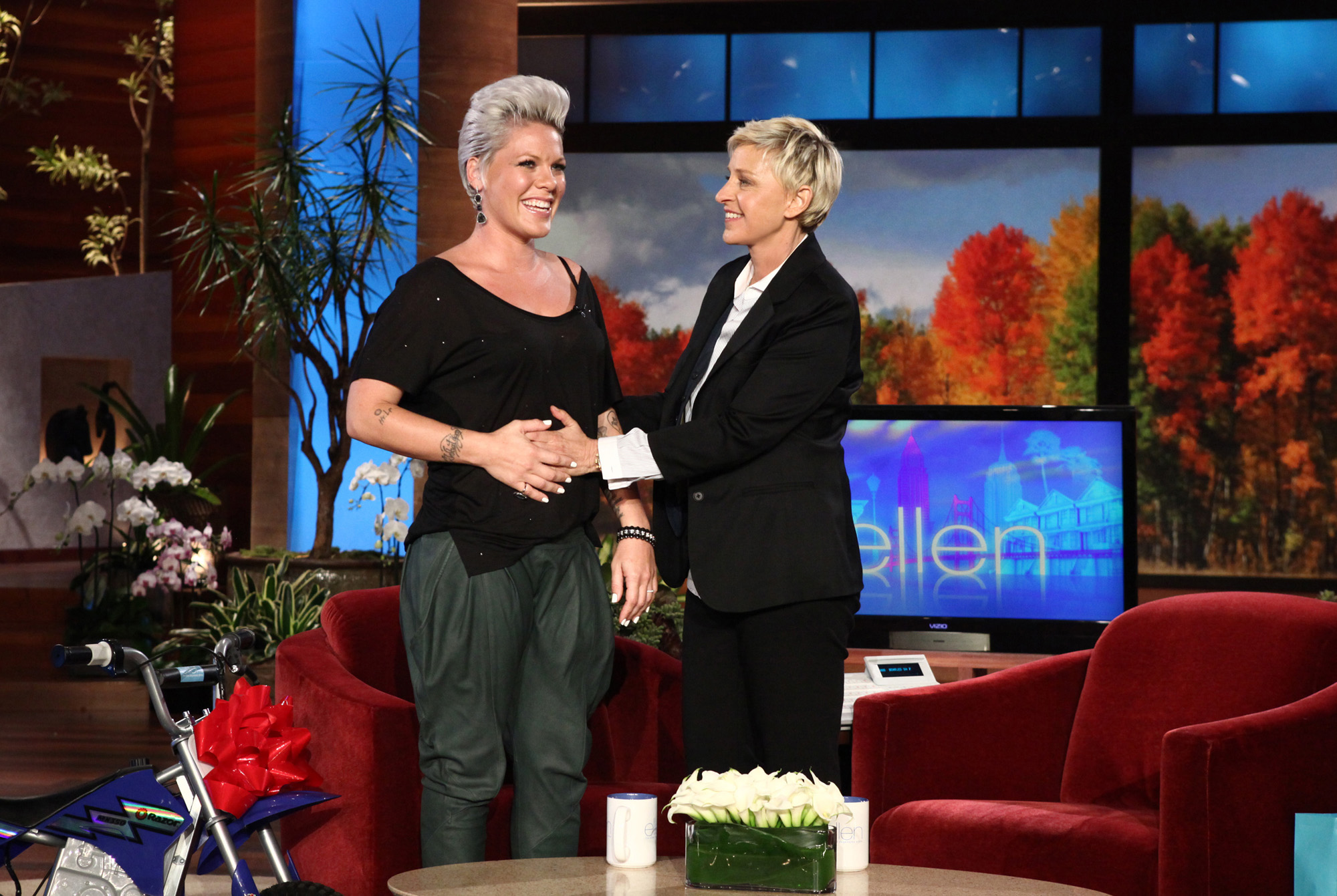 Ellen DeGeneres, Barn, Graviditet, Gravid, Flicka, Pink