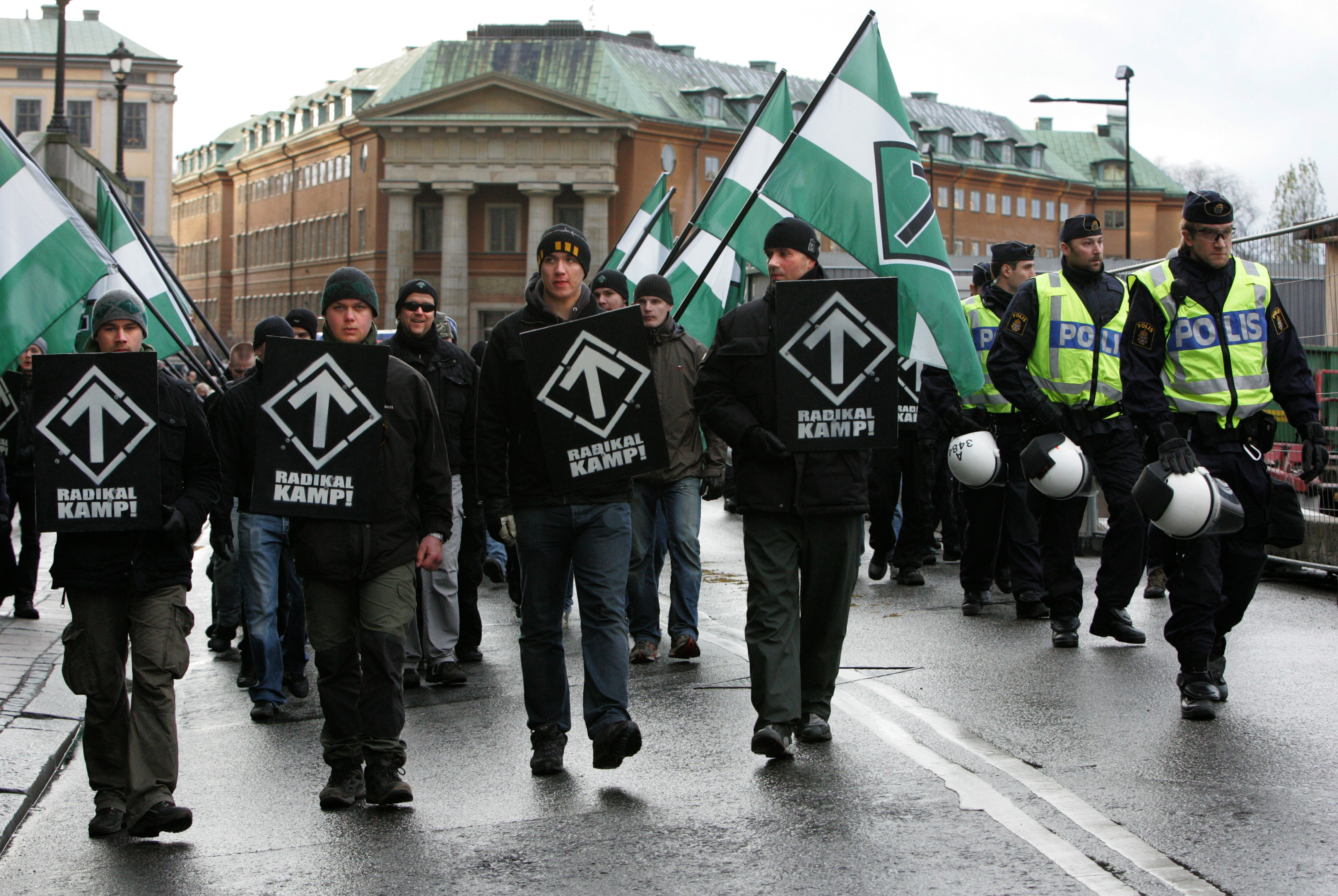 Nazism, Polisen, Demonstration, Möte