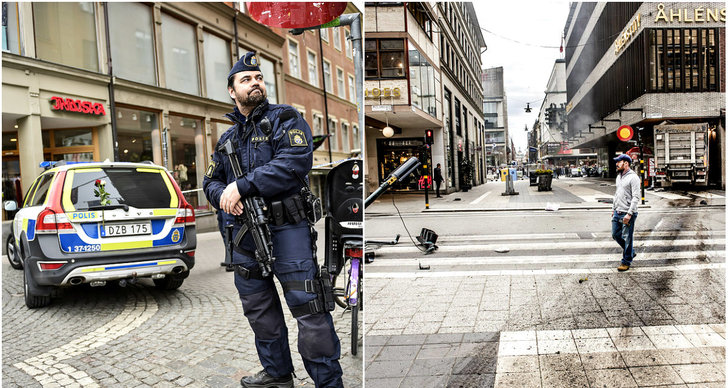 Terrorattentatet på Drottninggatan, Åhlens, Drottninggatan, Rakhmat Akilov, Sergels Torg