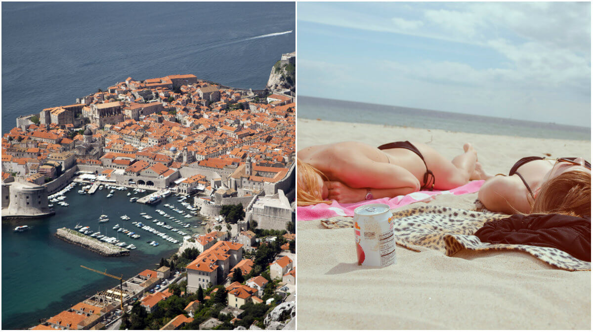 Kroatien, Strand, Böter, Badkläder