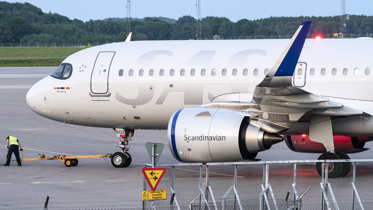 En Airbus A320 Neo, här opererad av SAS vid Malmö Airport. Arkivbild.