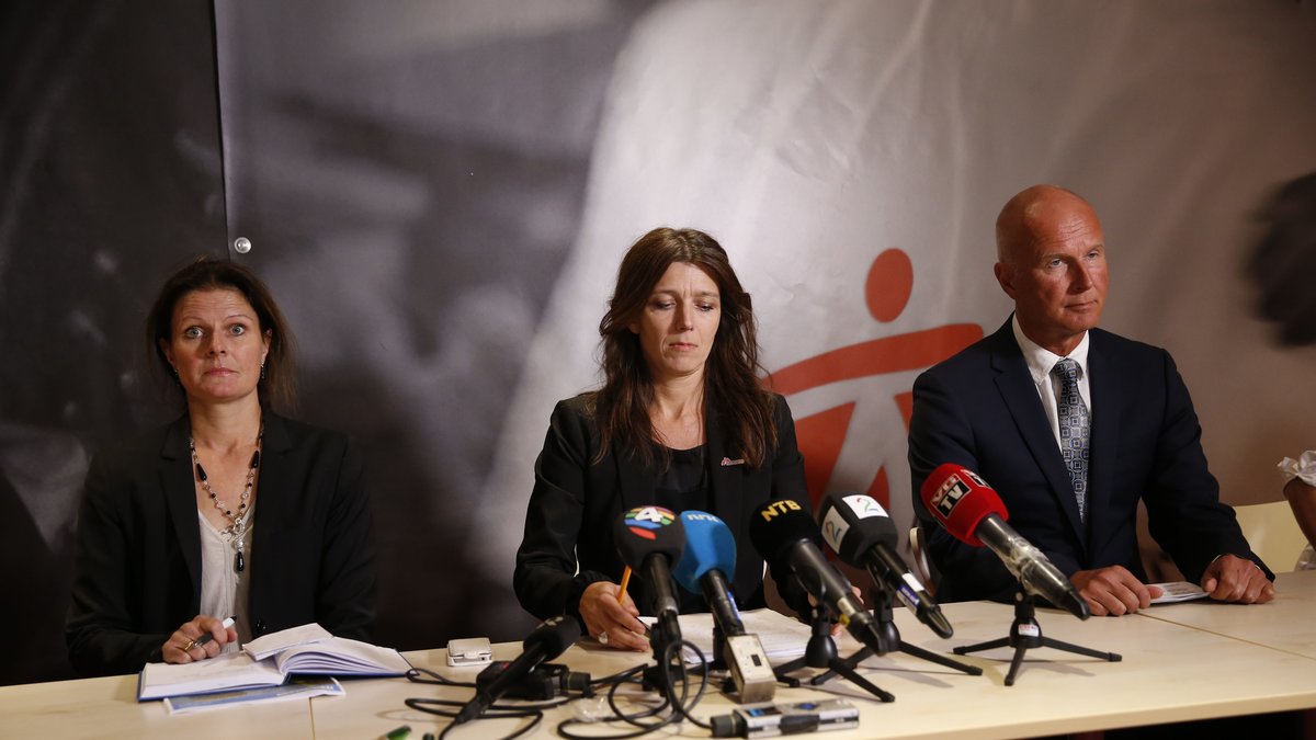 Läkare utan gränser håller presskonferens i Norge.