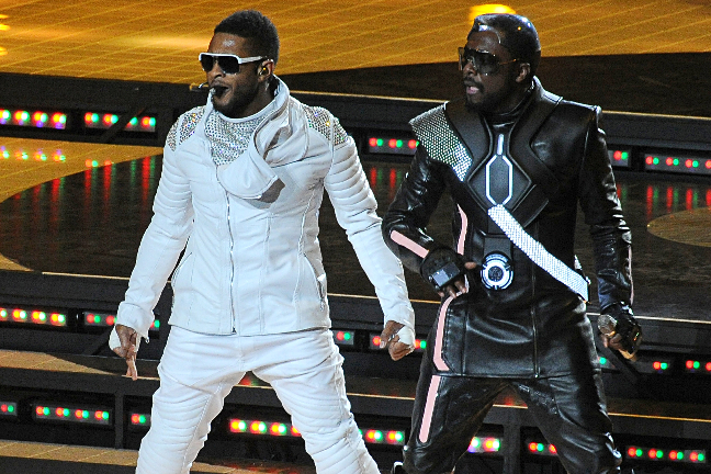 Usher och Will.I.Am. 