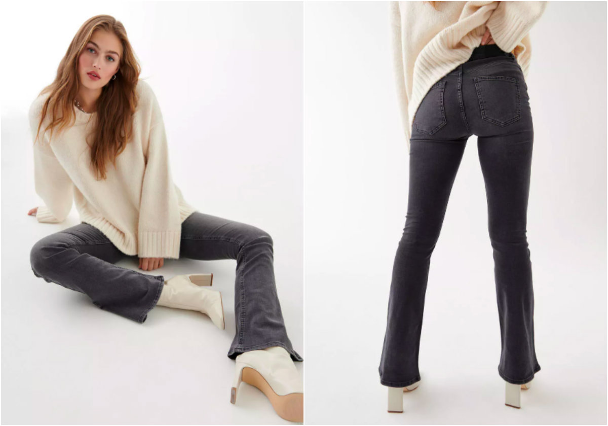 Utsvängda jeans. Foto: Gina Tryckt Utsvängda jeans. Foto: Gina Tryckt