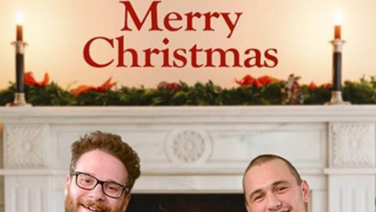 Seth Rogen och James Franco önskar god jul. 