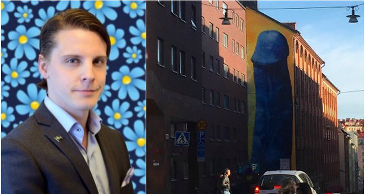 Sverigedemokraterna, Graffiti, Penis