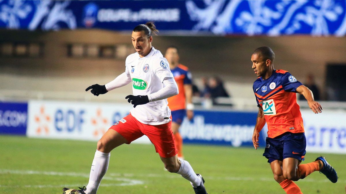 Zlatan gjorde mål mot Montpellier senast. 