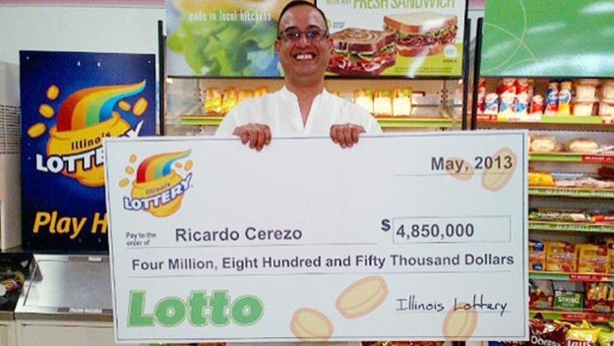 Cerezo tog hem jackpotten i Illinois lottery.