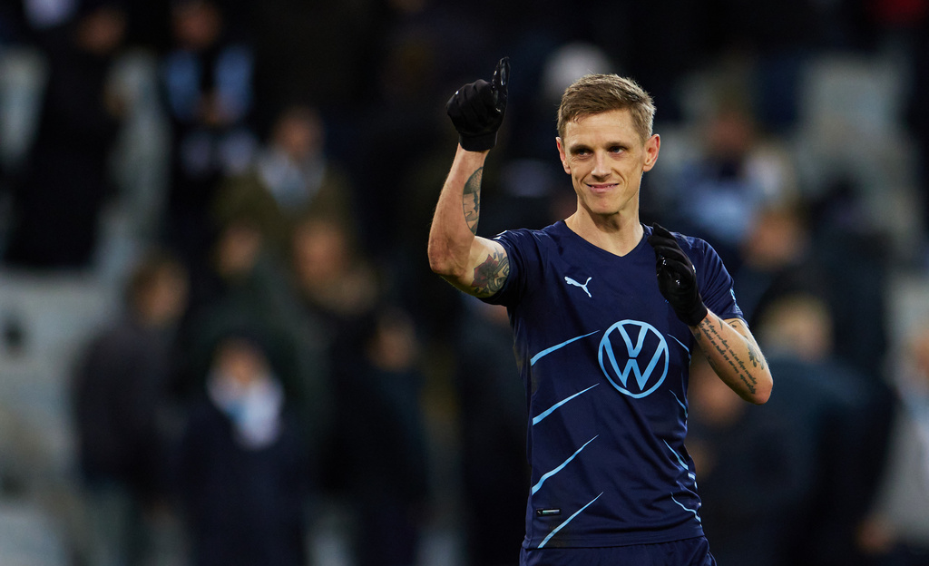 Malmö FF:s Sören Rieks under Champions League-mötet med ryska Zenit St Petersburg i november fjol. Arkivbild.