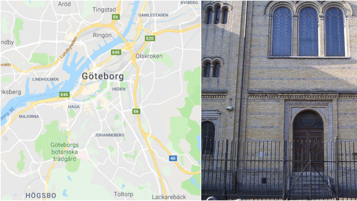 Attack mot synagogan i Göteborg