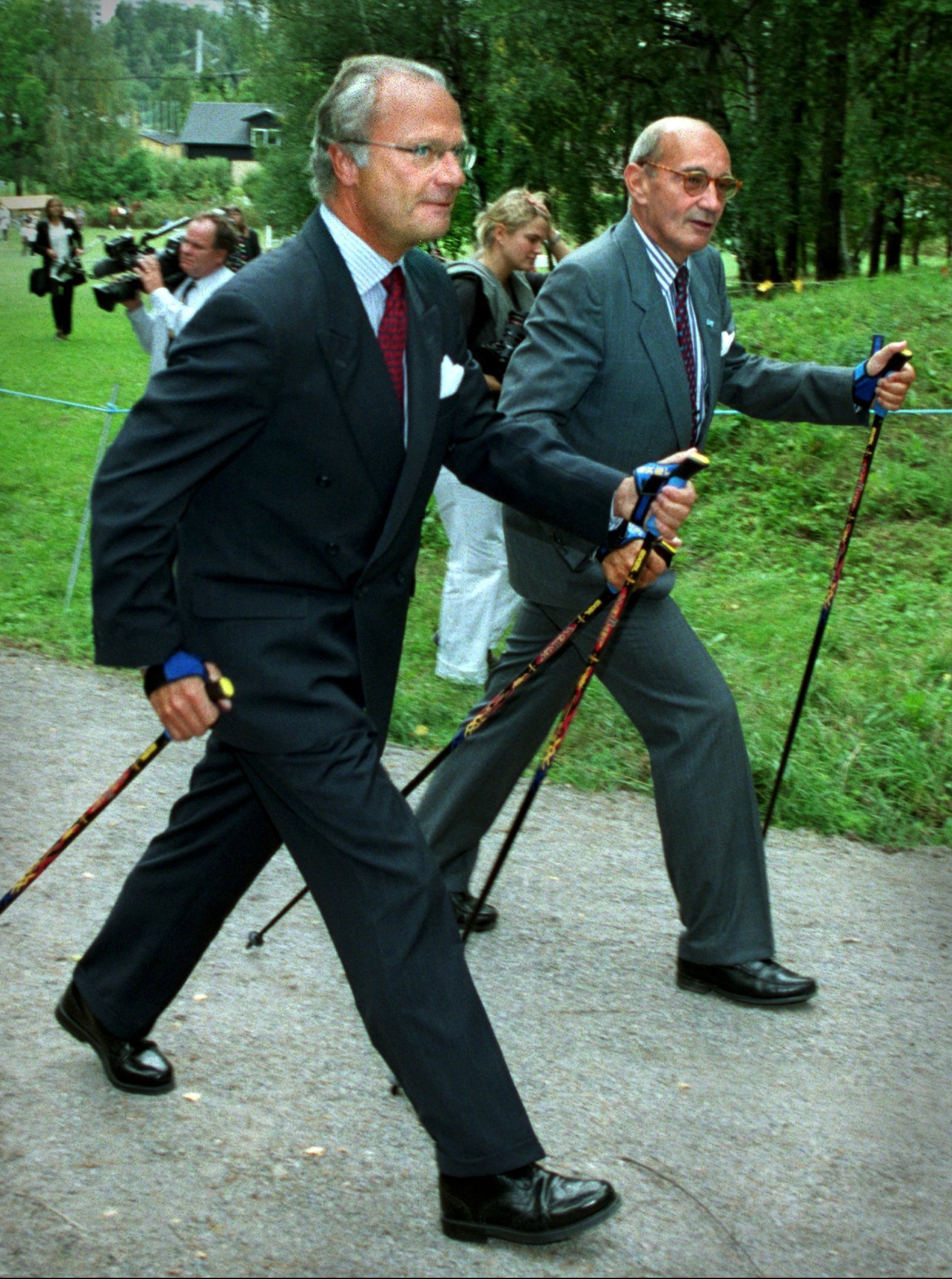 Stavgång är ju trendigt. Stavgång är ju trendigt.