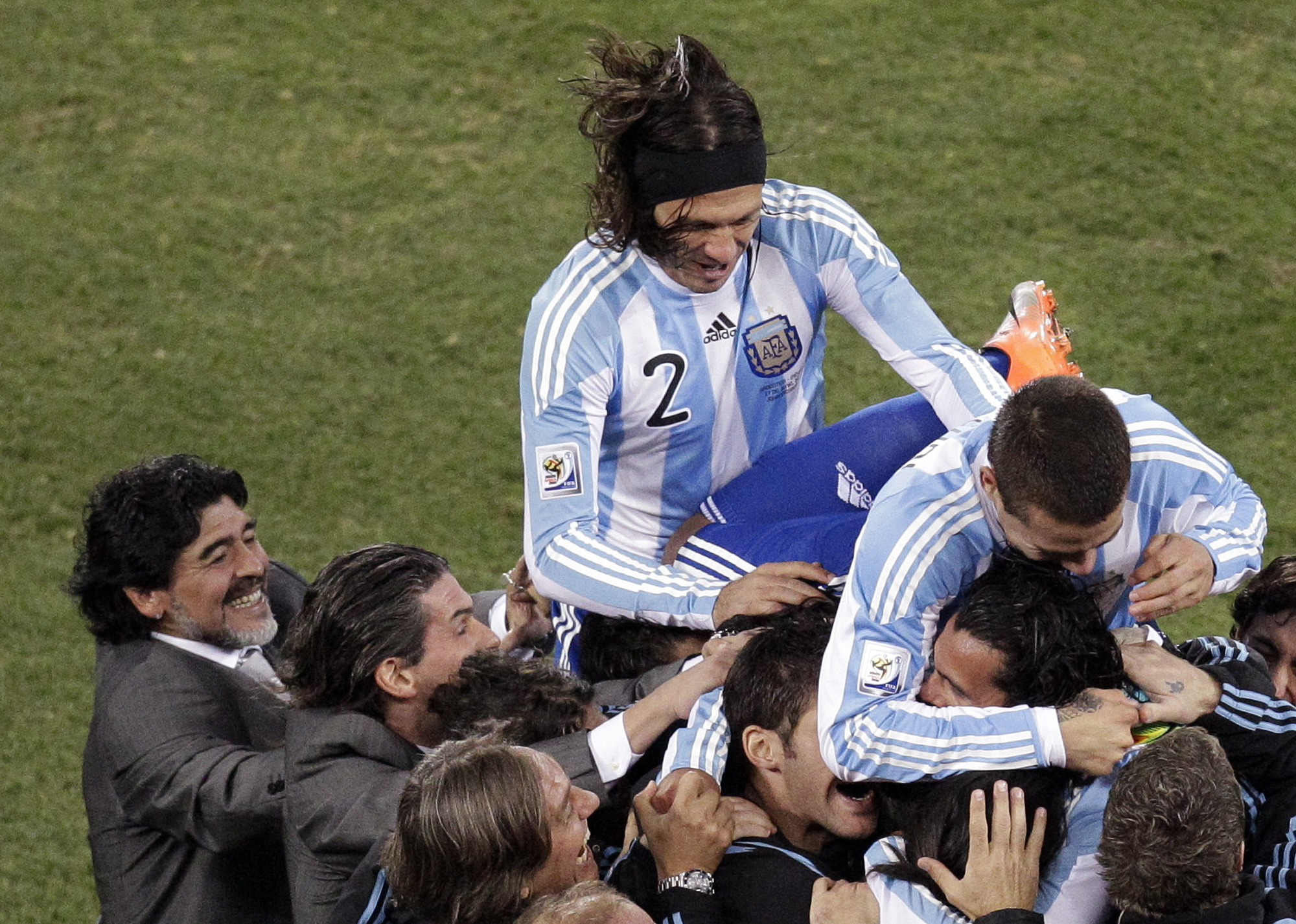 Vild glädje bland argentinarna.