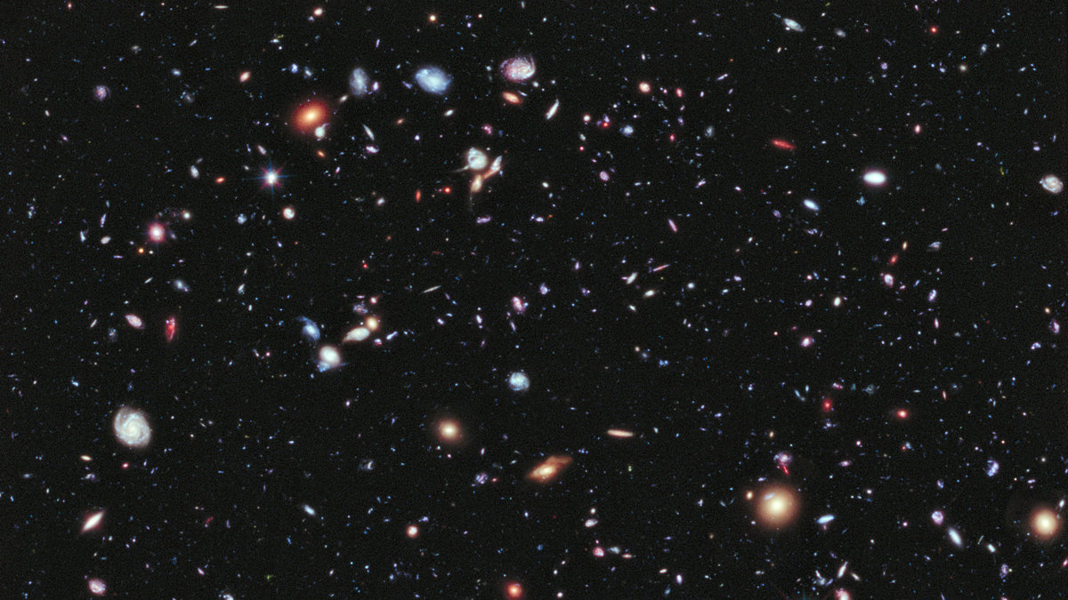 Hubble-teleskopets eXtreme Deep Field-bild