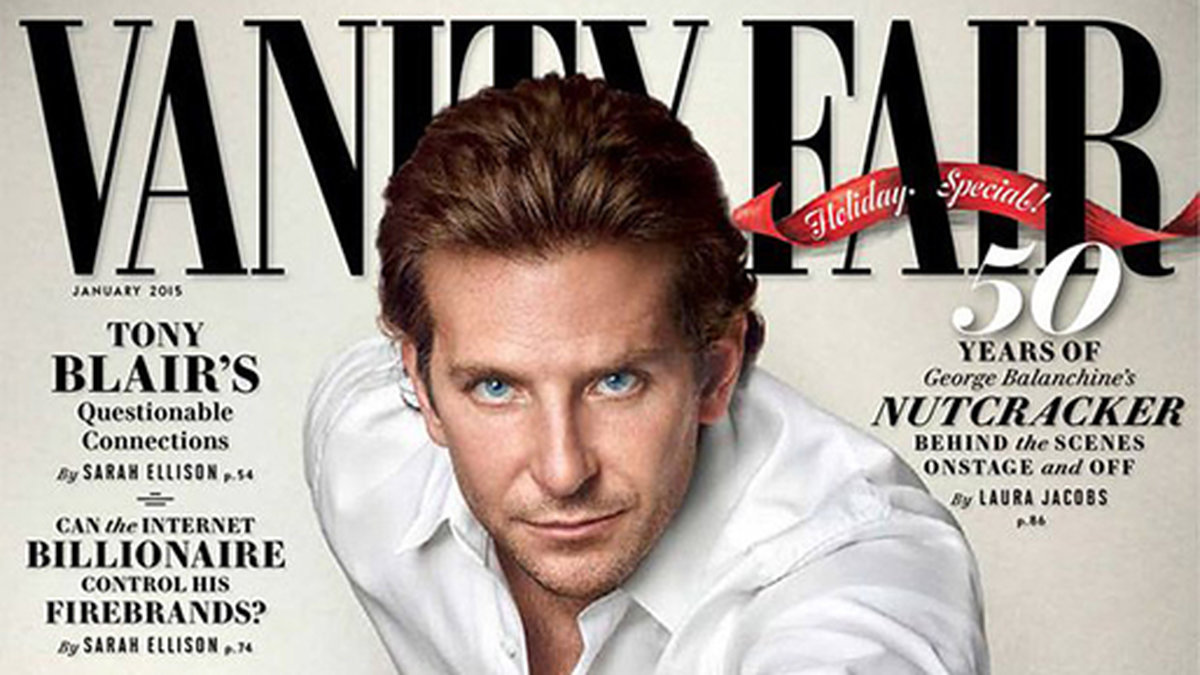 Bradley Cooper på omslaget till Vanity Fair. 