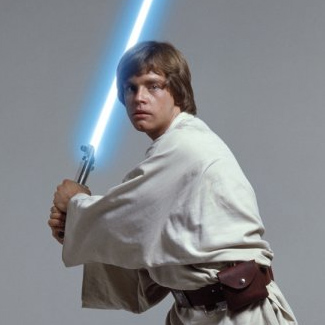 Många gissar annars på Luke Skywalker från Starwars. 