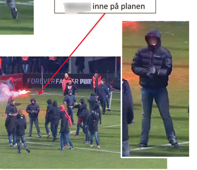 Samma person som stod åtalad för våld mot tjänsteman, står även åtalad för att ha beträtt spelplanen. Samma person som stod åtalad för våld mot tjänsteman, står även åtalad för att ha beträtt spelplanen.