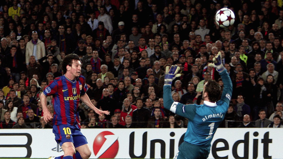 Messi har förstås gjort mål även på Arsenal. 