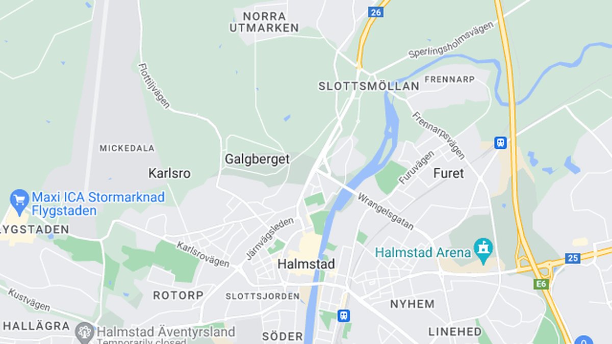 Google maps, Halmstad