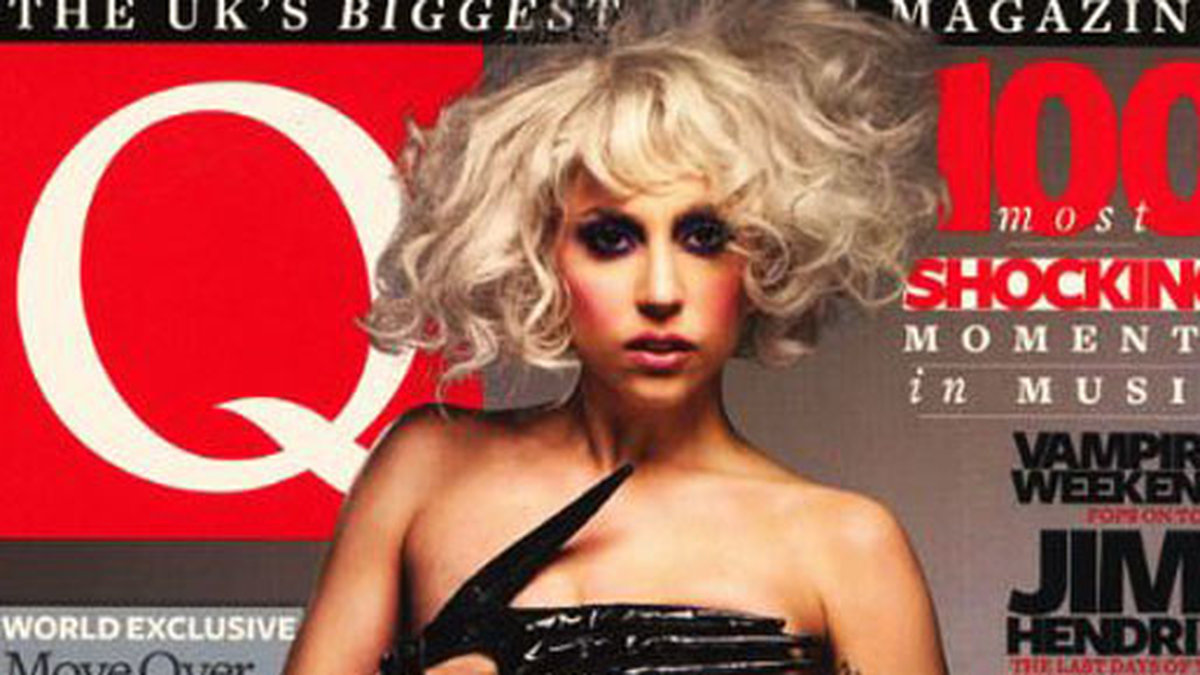 Lady Gaga på omslaget till tidningen Q.