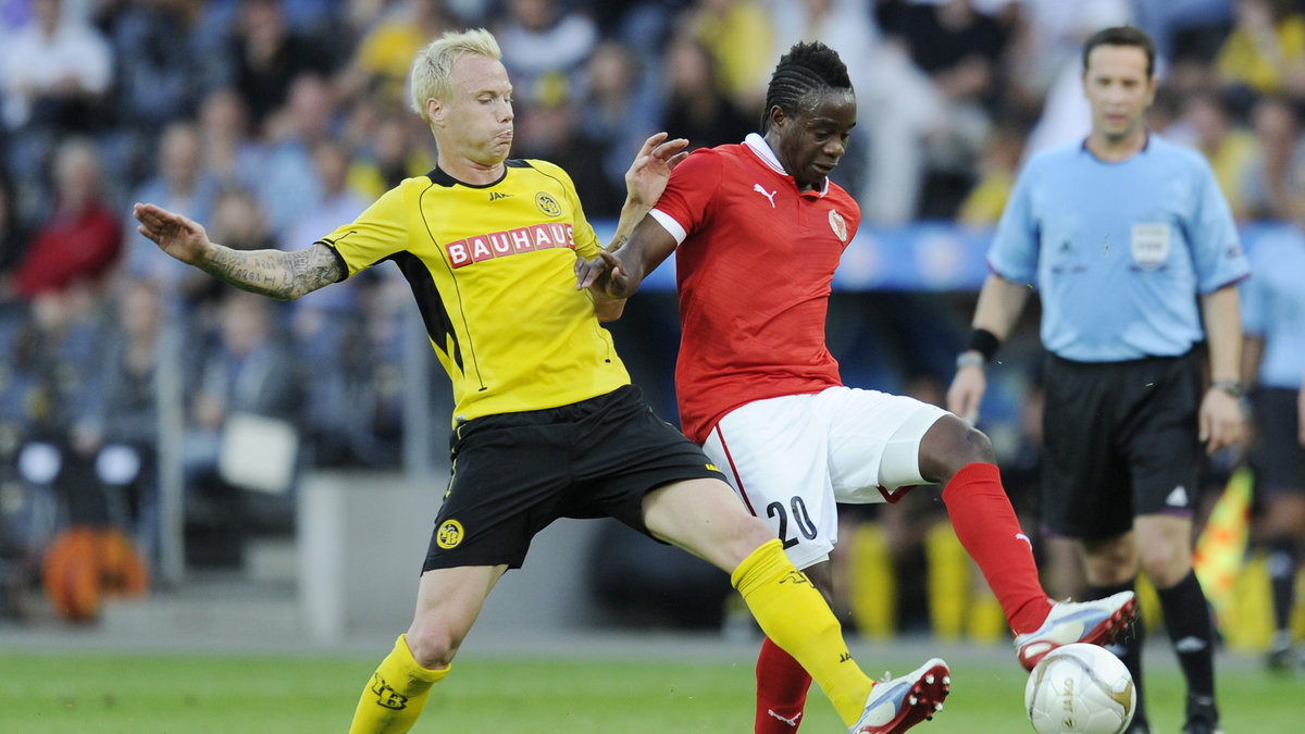 I förra omgången slog Alexander Farneruds Young Boys ut Kalmar - ikväll blev Farnerud målskytt mot Midtjylland.