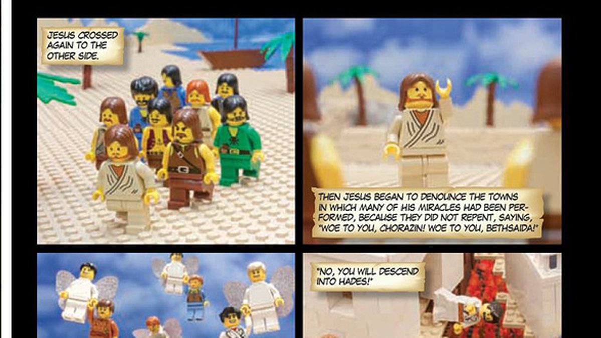 Lego-Jesus korsar öknen.