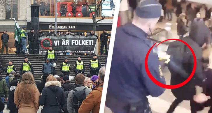 Polisen, Ung vänster, Nordiska Motståndsrörelsen