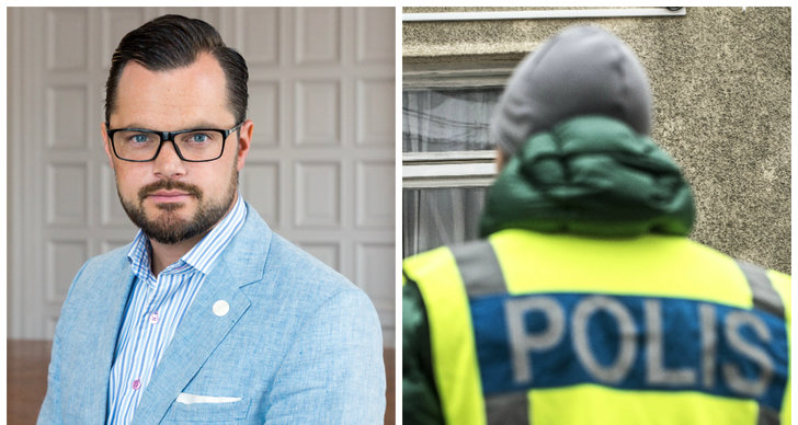 Adam Marttinen, Debatt, Sverigedemokraterna, Dan Eliasson, Polisen