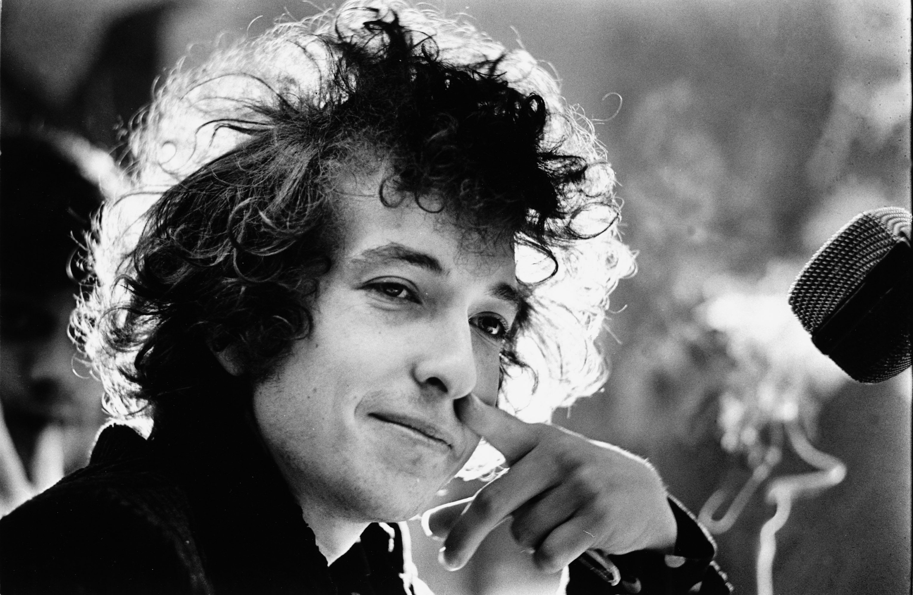 Bob Dylan, på besök i Sverige 1966, ett år efter att Like A Rolling Stone.