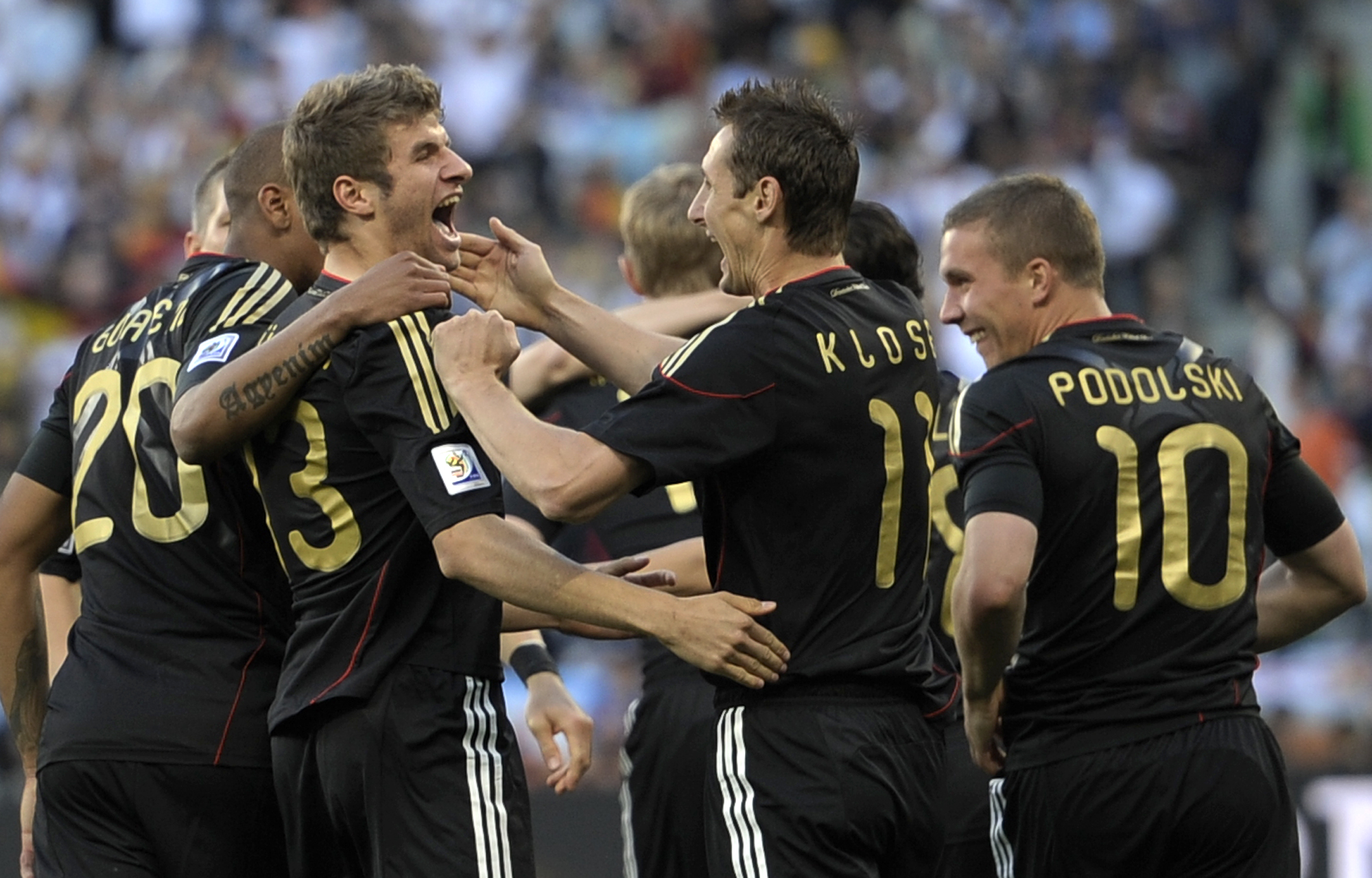 Spanien, argentina, Miroslav Klose, David Villa, Tyskland, Lionel Messi, VM i Sydafrika