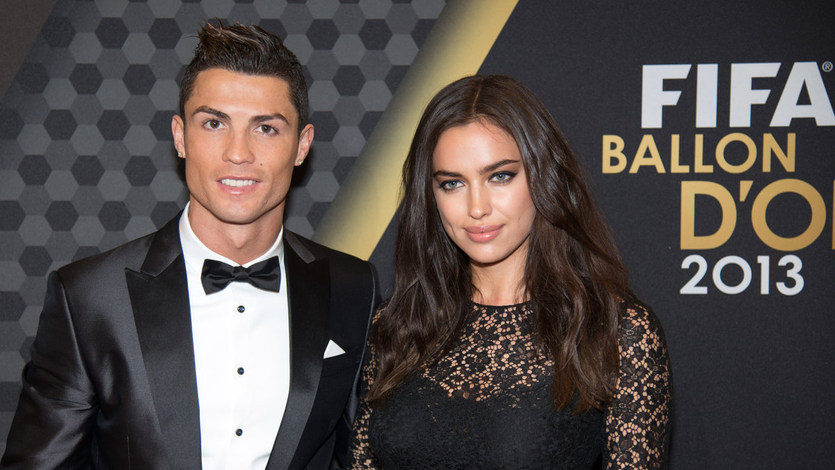 Ronaldo på galan tillsammans med sin flickvän Irina Shayk.