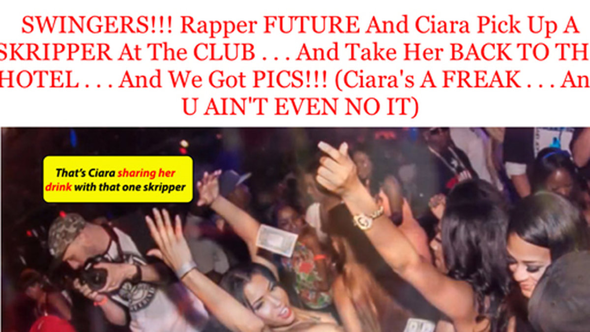 Future och Ciara roade sig kungligt på strippklubben. De kastade pengar runt sig. 
